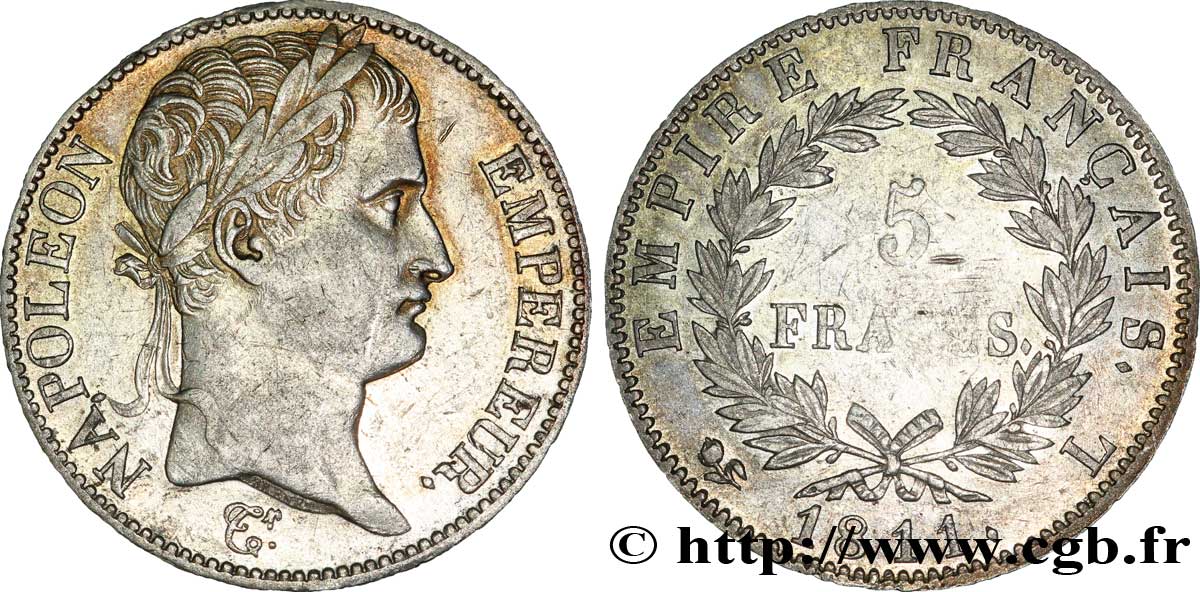 5 francs Napoléon Empereur, Empire français 1811 Bayonne F.307/34 XF 