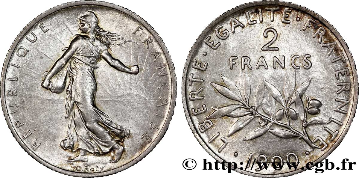 2 francs Semeuse 1900  F.266/4 XF 