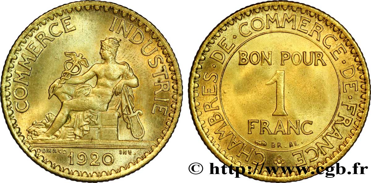1 franc Chambres de Commerce 1920  F.218/2 fST 