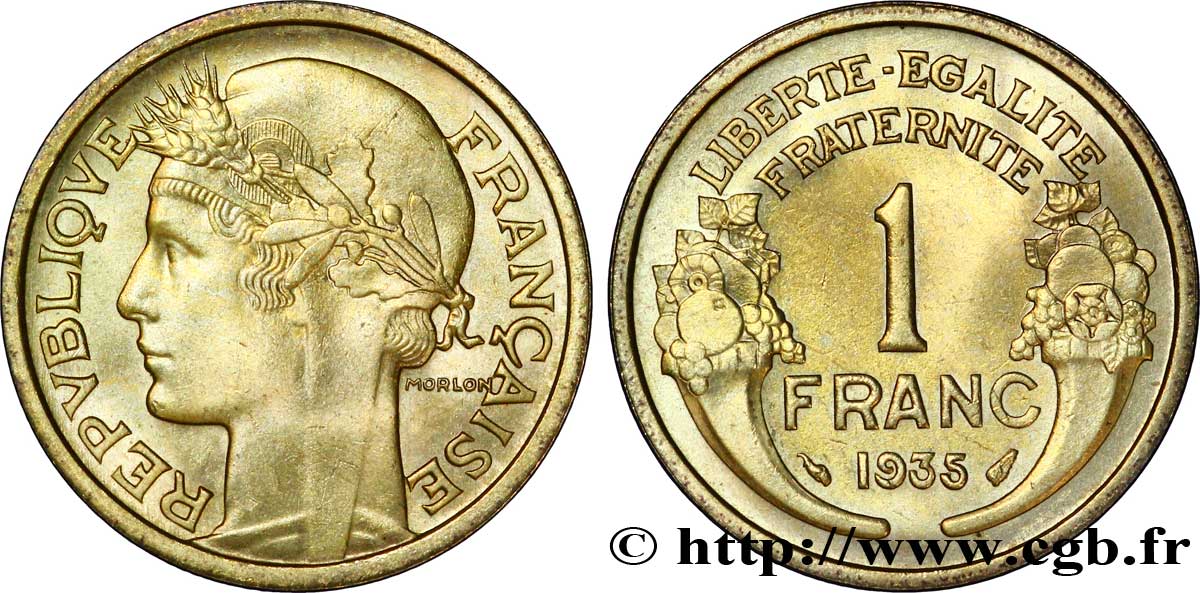 1 franc Morlon 1935  F.219/6 SPL 
