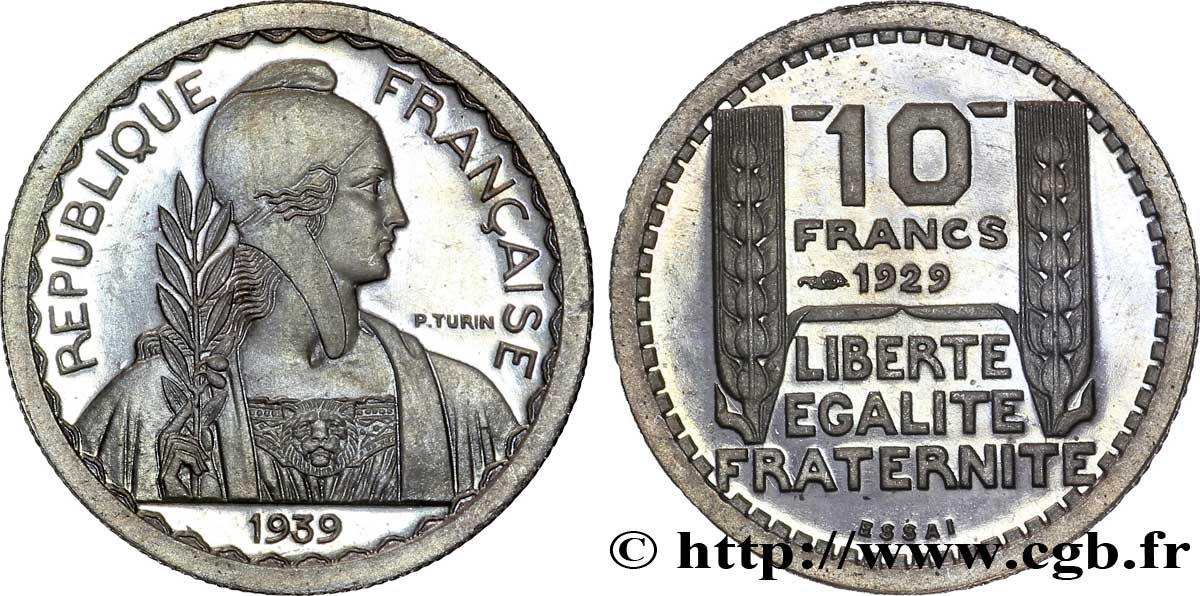 Préparation de la 5 francs Pétain, petit module, 21 mm, 3,5 g - Essai n.d.  Maz.2606 e MS 