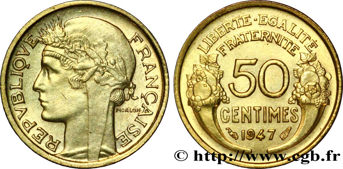 50 centimes Morlon 1947  F.192/19 AU 