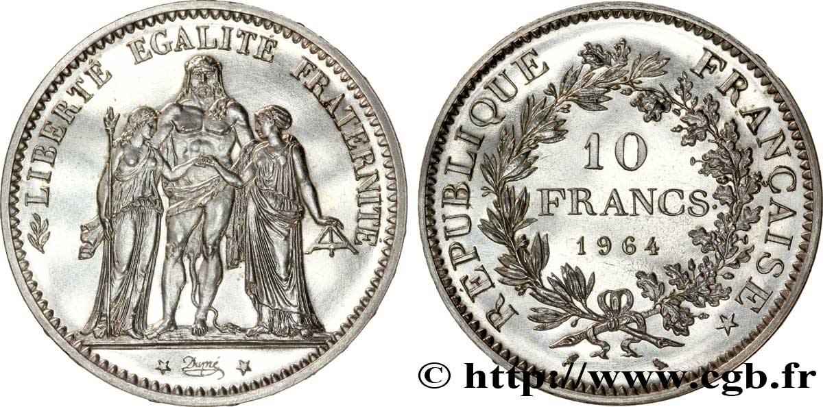 Pré-série de 10 francs Hercule 1964  F.364/1 MS 