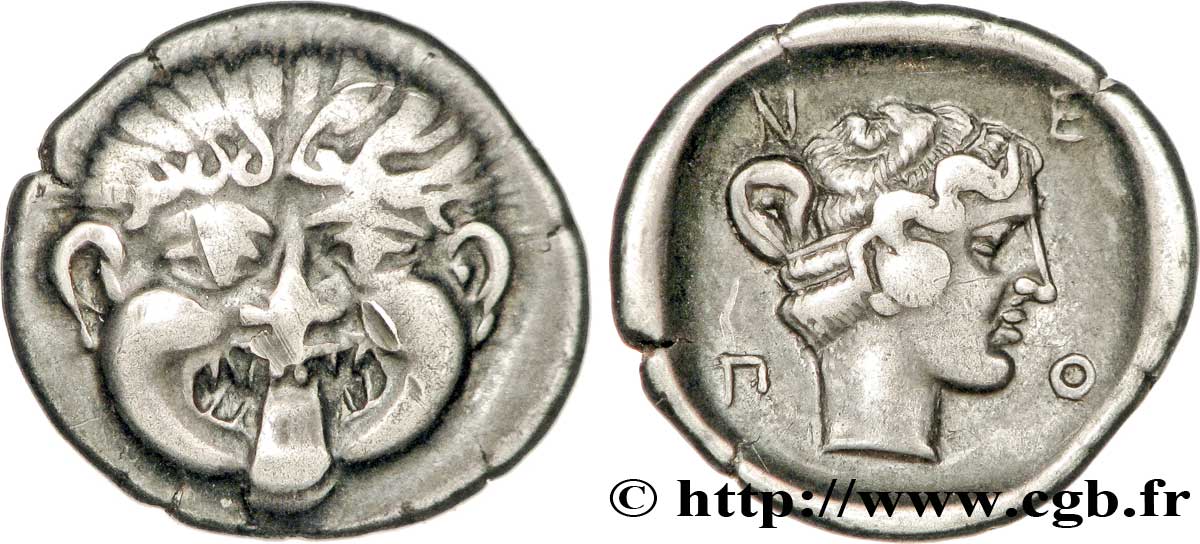 MACEDONIA - NEAPOLIS Hemidrachme AU/AU