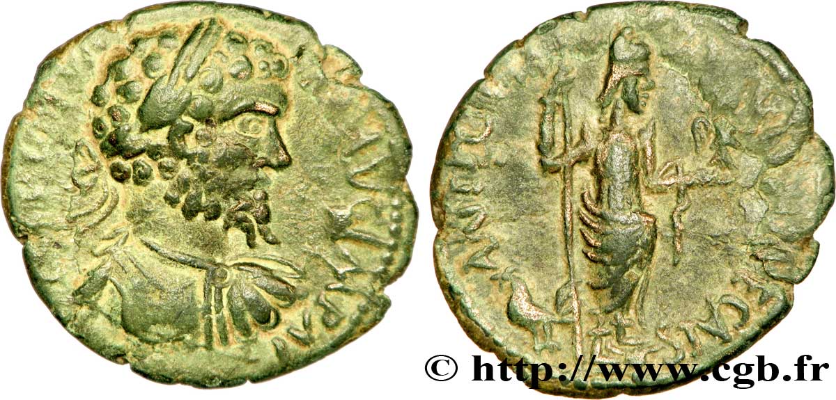 SEPTIMIUS SEVERUS Unité de bronze, (MB, Æ 22) AU