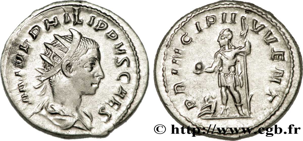 FILIPPO II FIGLIO Antoninien FDC
