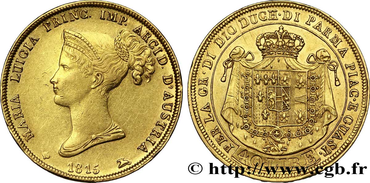 40 lire or 1815 Milan VG.2385  SS 