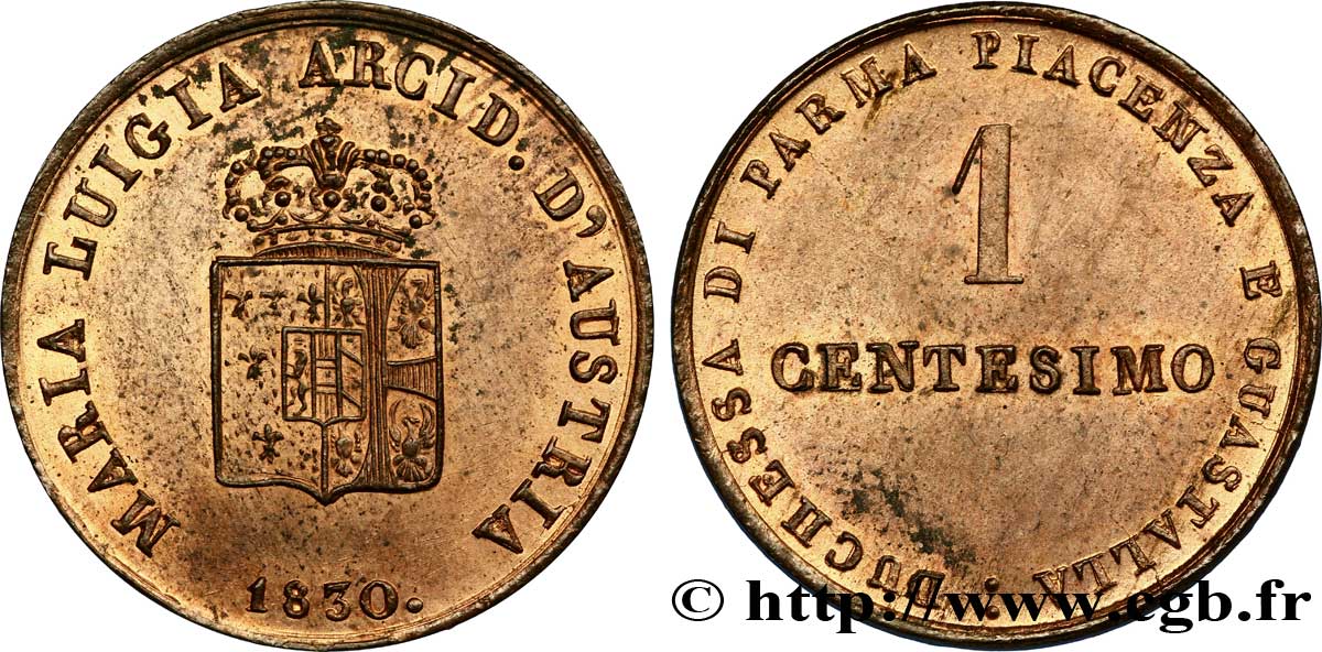 1 centesimo 1830 Milan M.126  VZ 