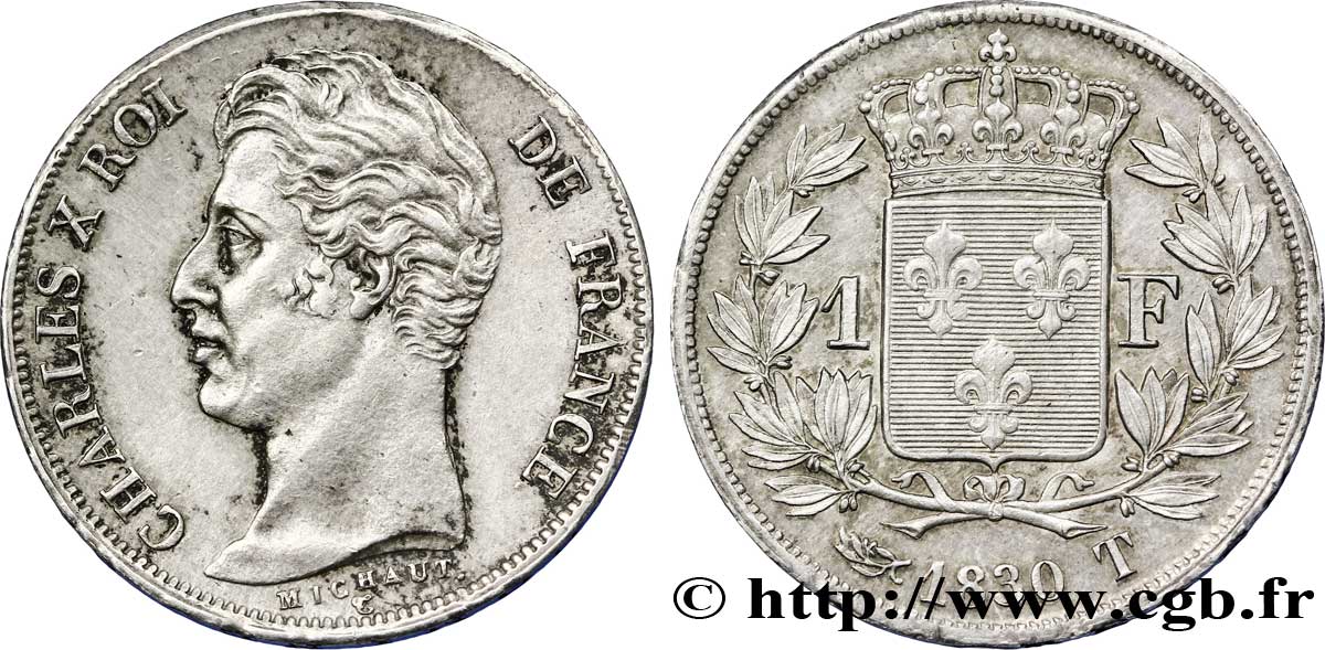 1 franc Charles X 1830 Nantes F.207A/32 SUP 