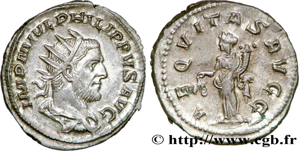 PHILIPPUS I. ARABS Antoninien ST