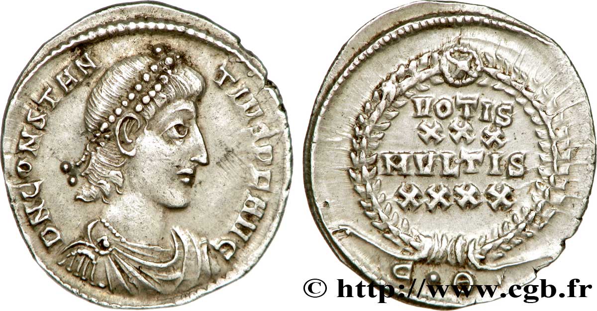 CONSTANTIUS II Argenteus AU
