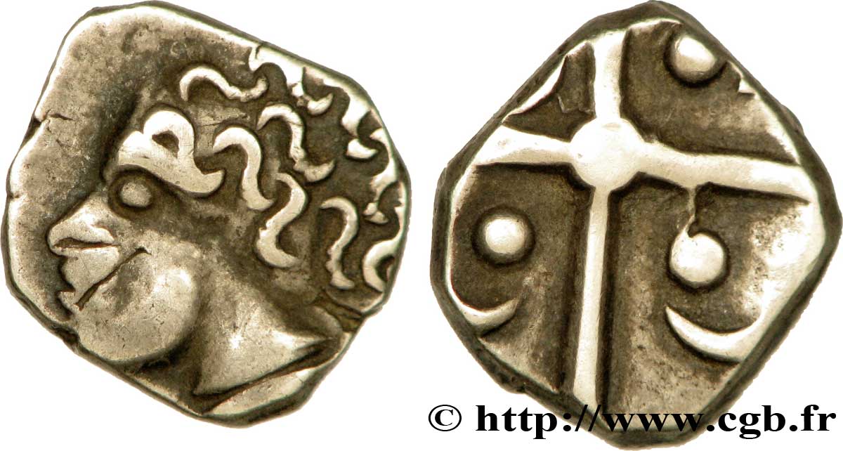 GALLIA - SUDOESTE DE LA GALLIA - TOLOSATES (Región de Vieja-Tolosa) Drachme “à la tête négroïde”, variante de portrait EBC