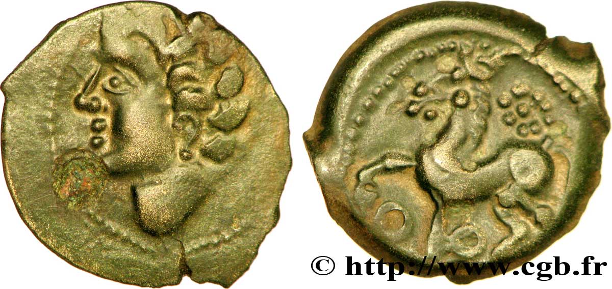 BITURIGES CUBI / MITTELWESTGALLIEN - UNBEKANNT Bronze ROAC, DT. 3716 et 2613 fVZ