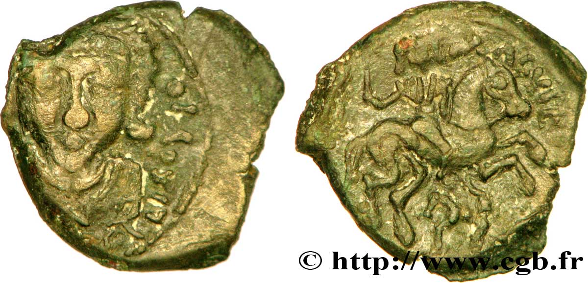 LEXOVII (Area of Lisieux) Bronze LIXOYIO/MACVPE au personnage de face q.SPL