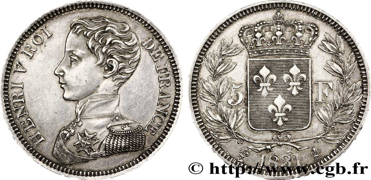 5 francs 1831  VG.2690  AU 