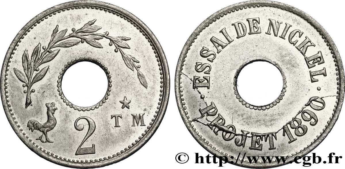 Essai TM 2 1890  VG.4124  SUP 