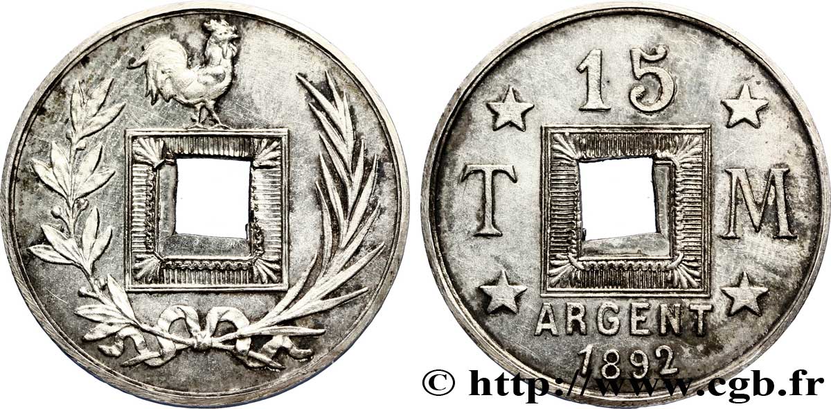 Essai TM 15 1892  VG.4168  AU 