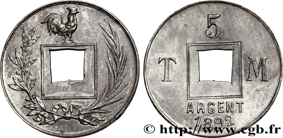 Essai TM 5 1892  VG.4171  SUP 