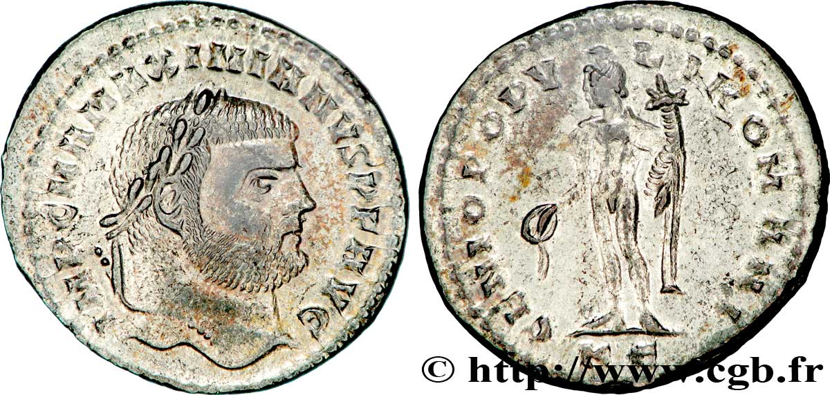 MAXIMIANUS HERCULIUS Follis ou nummus MS