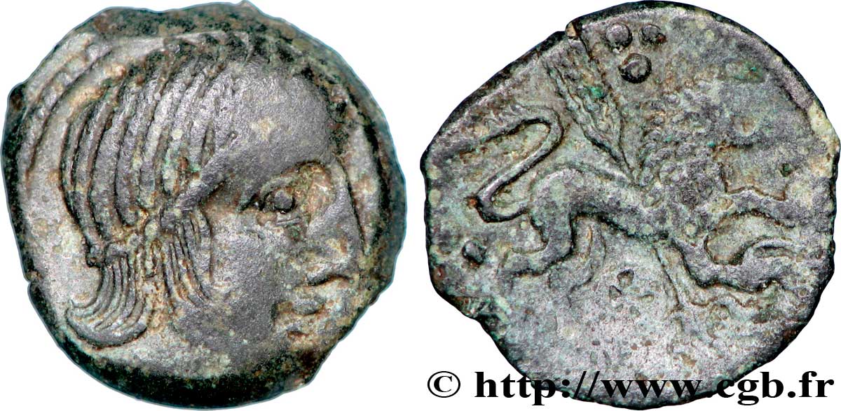 LEXOVII (Area of Lisieux) Bronze du type de CISIAMBOS au lion fVZ