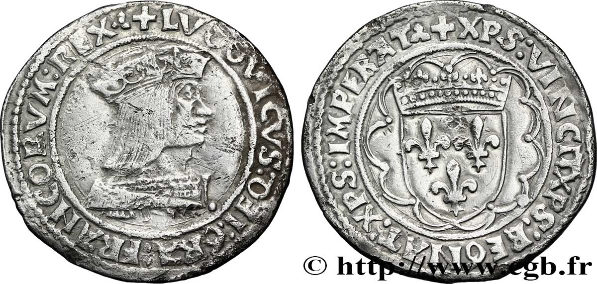 LOUIS XII, FATHER OF THE PEOPLE Teston n.d. Lyon XF