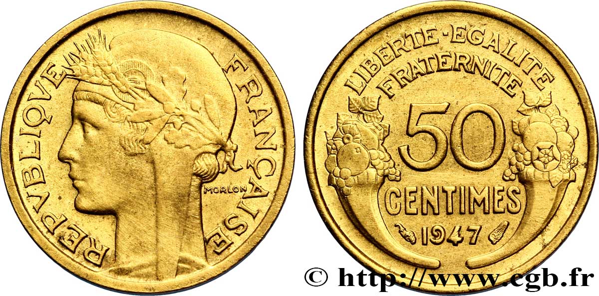 50 centimes Morlon 1947  F.192/19 SPL 