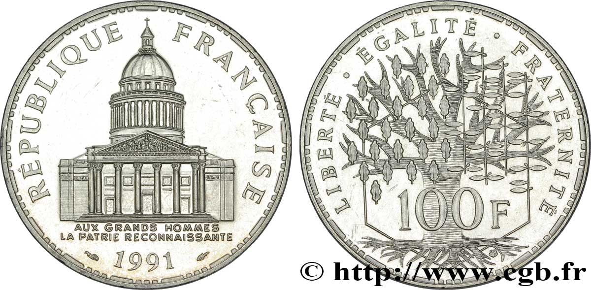 100 francs Panthéon 1991 Pessac F.451/11 SPL 