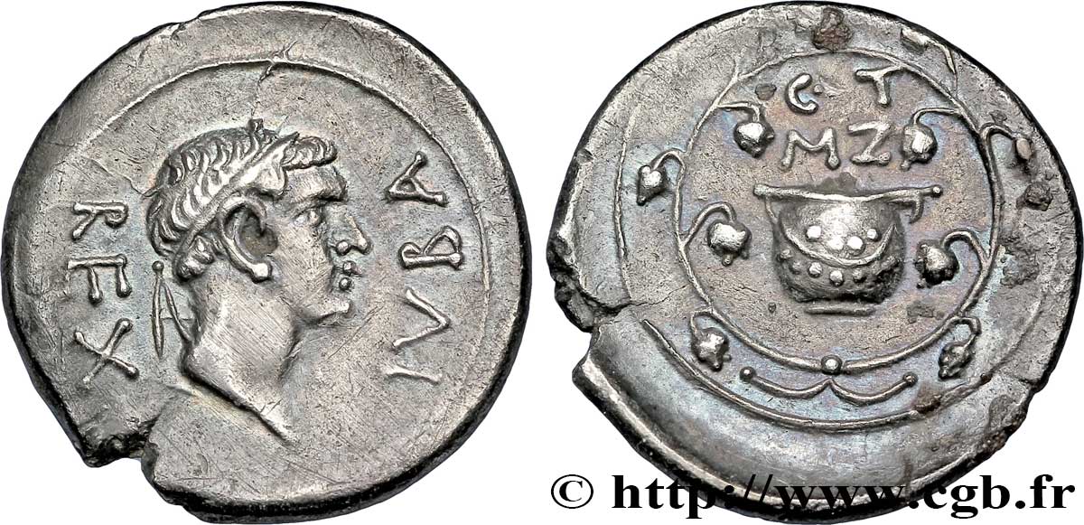 MAURETANIA - MAURETANIAN KINGDOM - JUBA II Denier MS