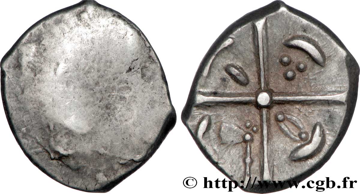 GALLIA - SUDOVESTE DELLA GALLIA - VOLCÆ TECTOSAGES (Regione di Tolosa) Drachme de style hybride entre “cubiste et romanisé”, S. 70 - 376 AU