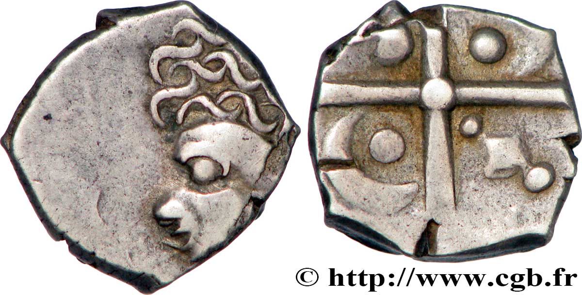 GALLIA - SUDOESTE DE LA GALLIA - TOLOSATES (Región de Vieja-Tolosa) Drachme “à la tête négroïde”, S. 105-107 EBC