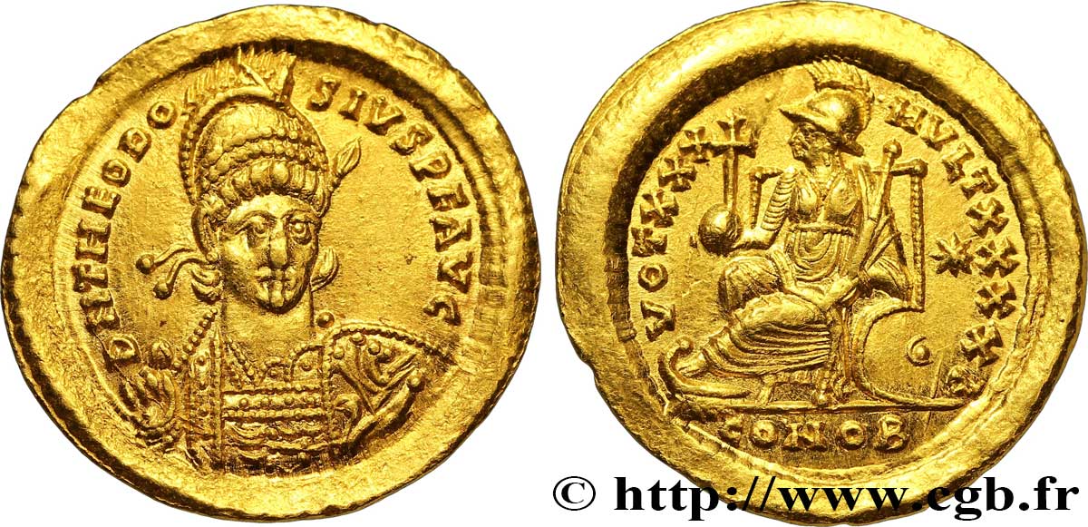 TEODOSIO II Solidus MS