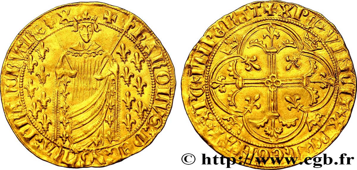 CHARLES VII  THE WELL SERVED  Royal d or 09/10/1429 Montélimar q.SPL