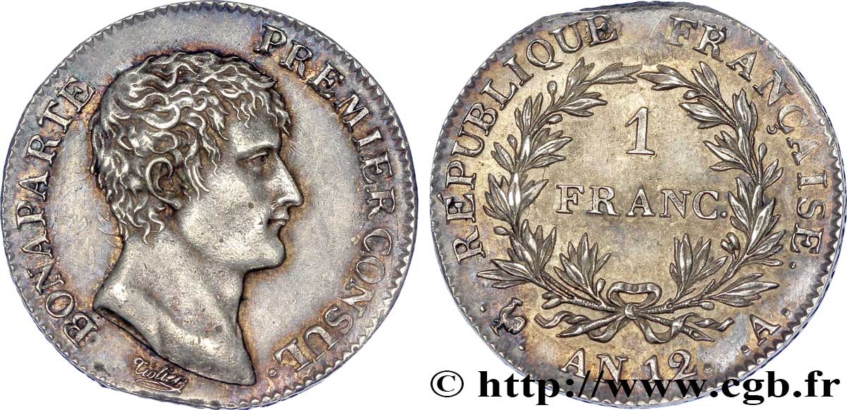 1 franc Bonaparte Premier Consul 1804 Paris F.200/8 SPL 