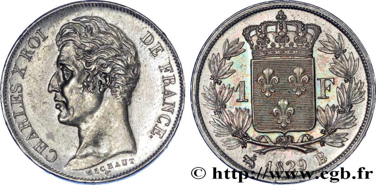 1 franc Charles X 1829 Rouen F.207/51 SPL 