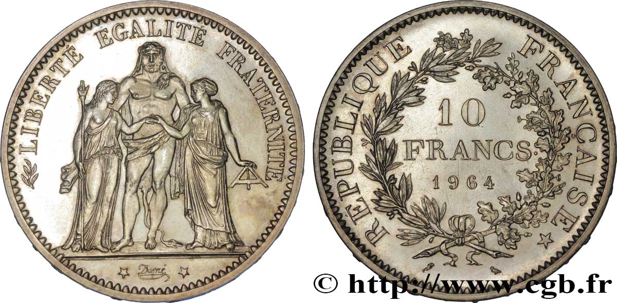 Pré-série de 10 francs Hercule 1964  F.364/1 SUP 