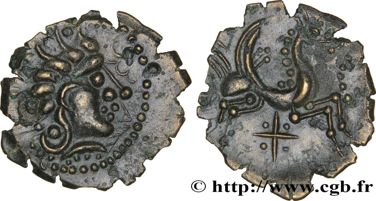 GALLIEN - CARNUTES (Region die Beauce) Bronze au pégase VZ