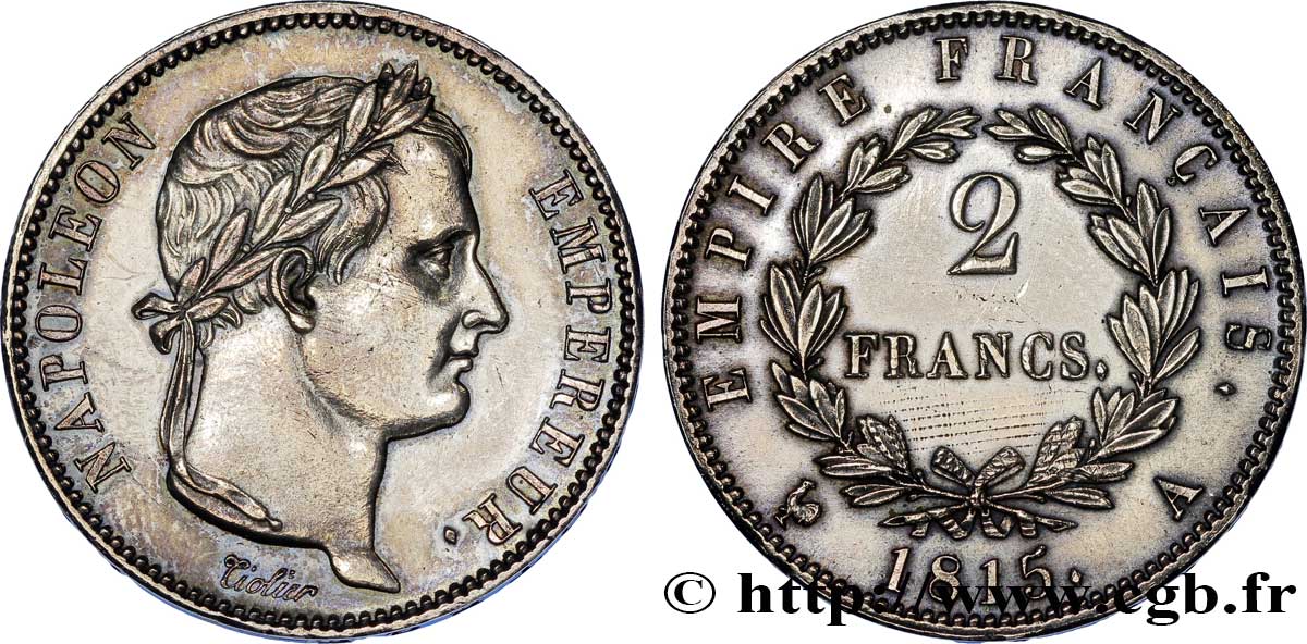 2 francs Cent-Jours 1815 Paris F.256/1 AU 