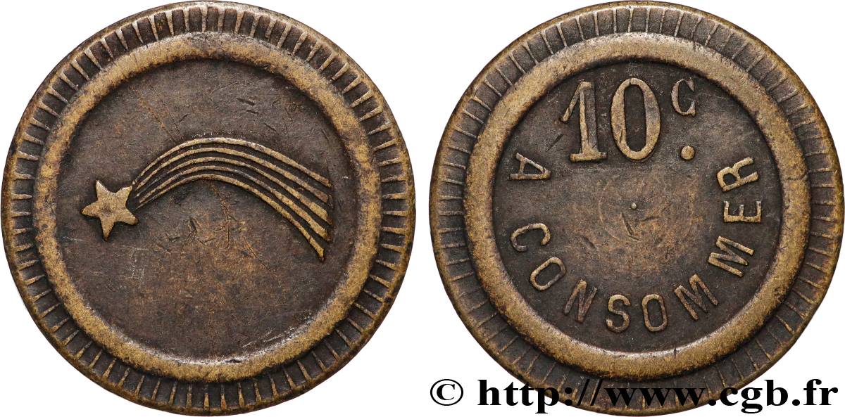 JETONS DE CONSOMMATION 10 Centimes à consommer q.SPL
