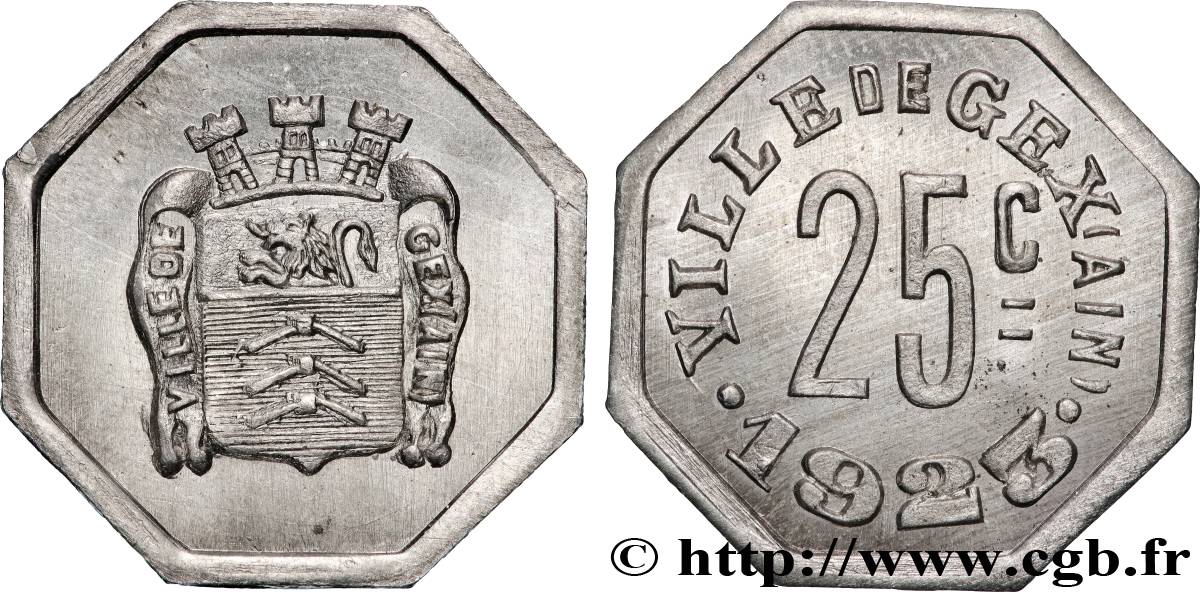 VILLE DE GEX 25 Centimes Ville de Gex SC