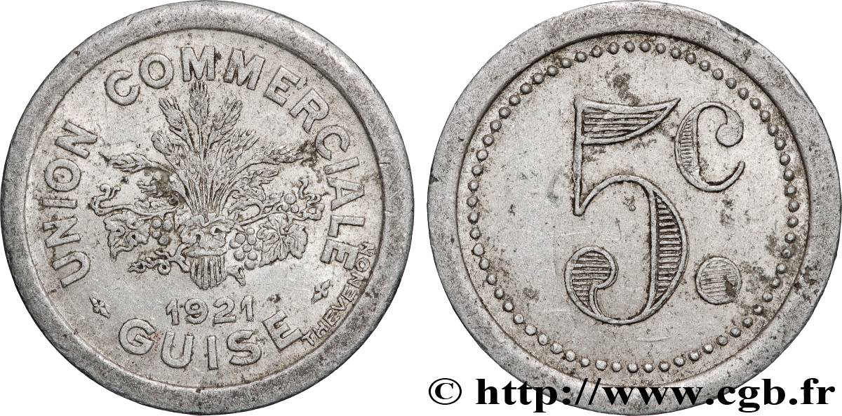 UNION COMMERCIALE 5 Centimes Union Commerciale - Guise XF