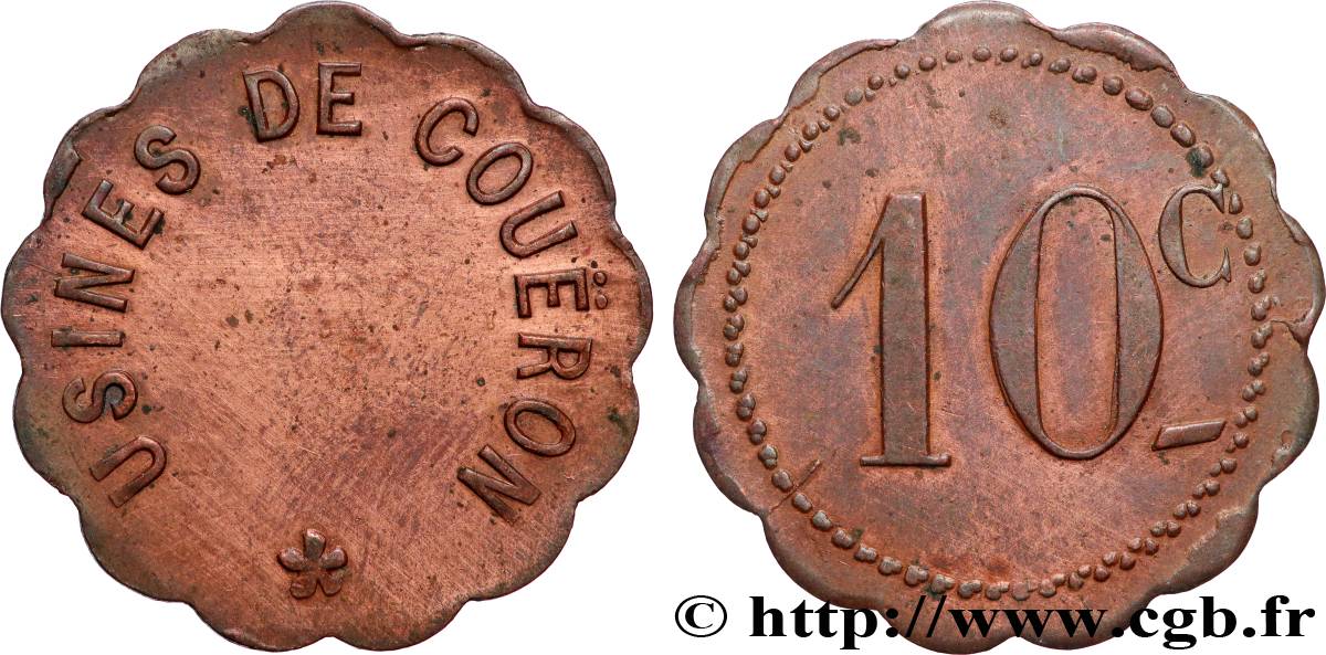 USINES DE COUERON 10 Centimes Usines de Couéron XF