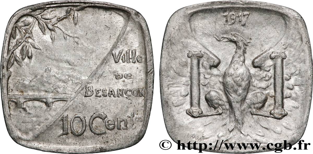 VILLE DE BESANCON 10 Centimes LOURDE Ville de Besançon AU