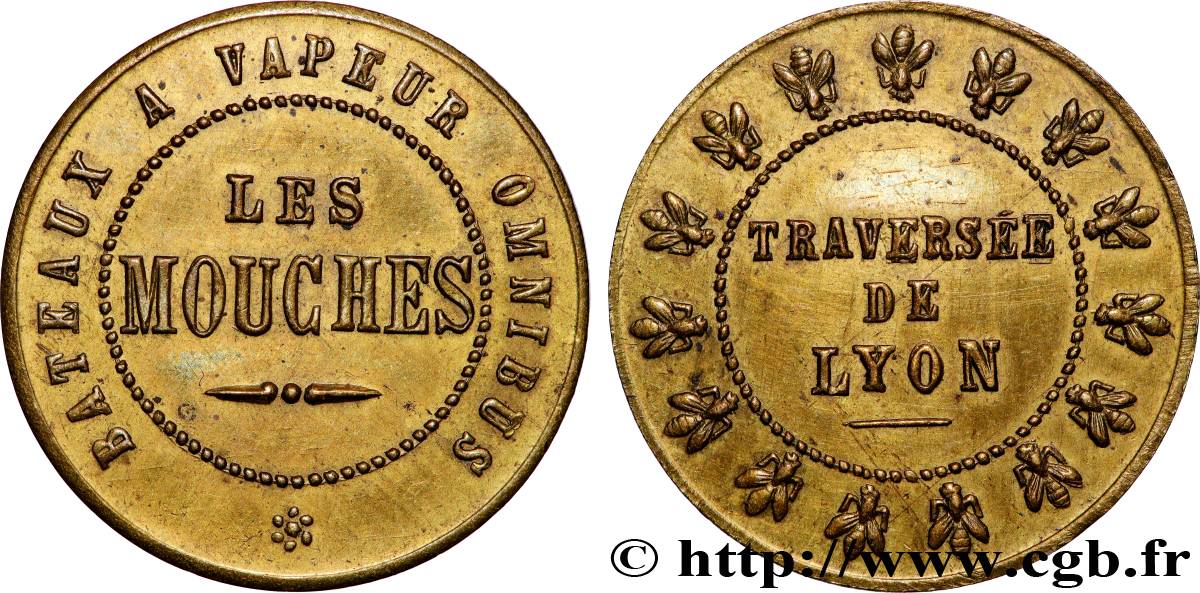 TRANSPORTS (TRAINS, BUS, TRAMWAYS, BATEAUX...) Bon bateaux Les Mouches - Lyon SPL
