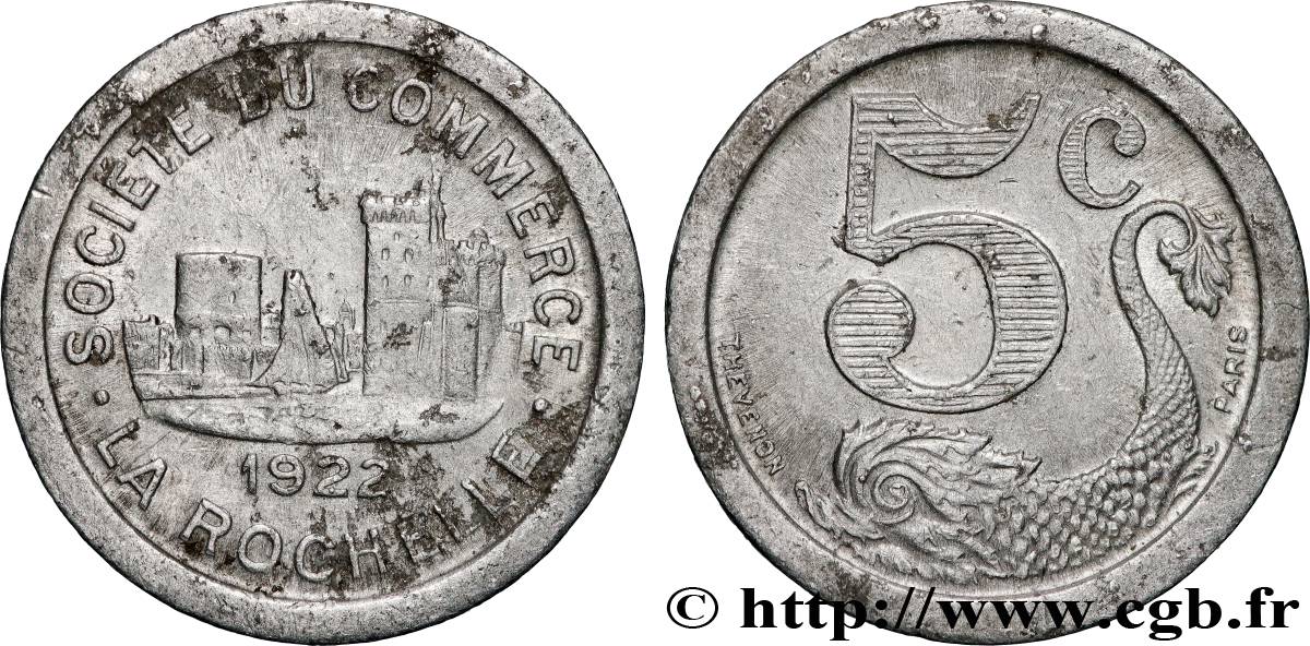 SOCIETE DU COMMERCE 5 Centimes Société de commerce de La Rochelle VF