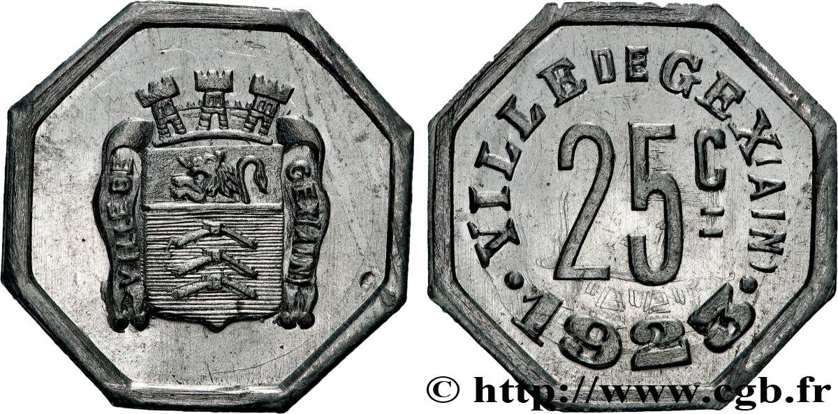 VILLE DE GEX 25 Centimes Ville de Gex SC