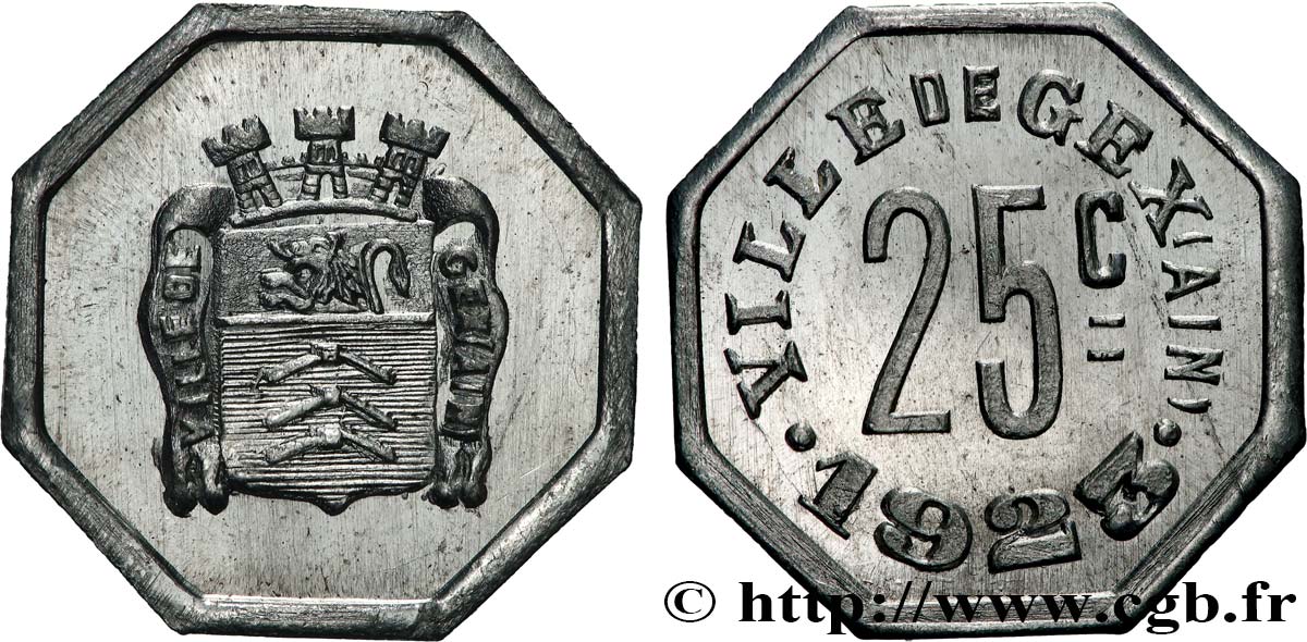 VILLE DE GEX 25 Centimes Ville de Gex fST