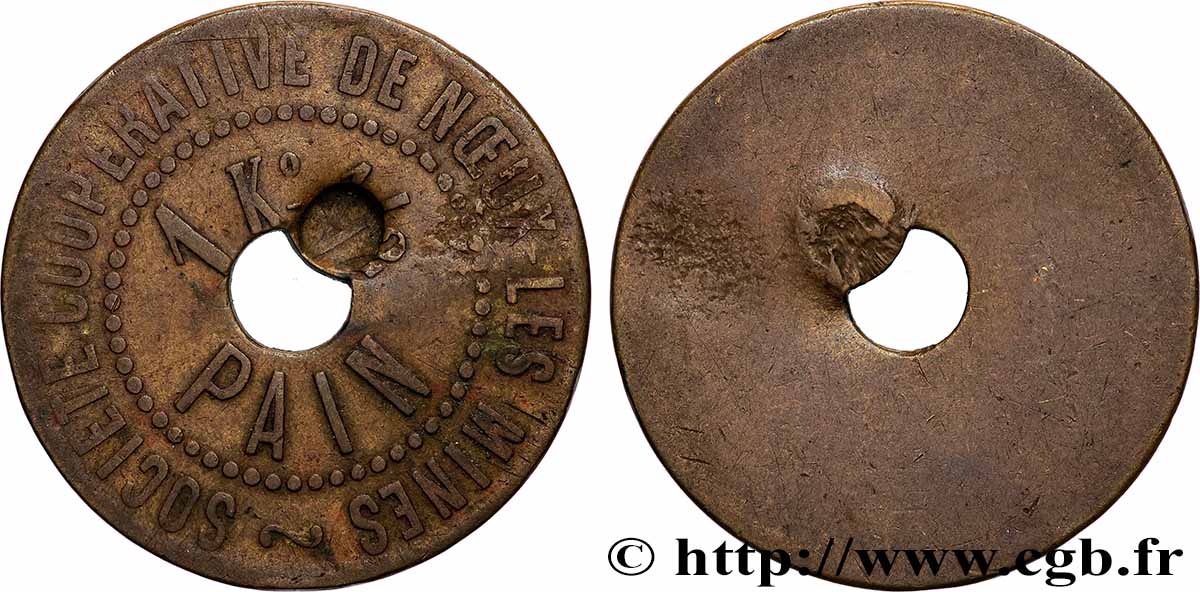 MINES ET FORGES 1 Kg 1/2 pain Sté coopérative de Noeux-les-Mines SS