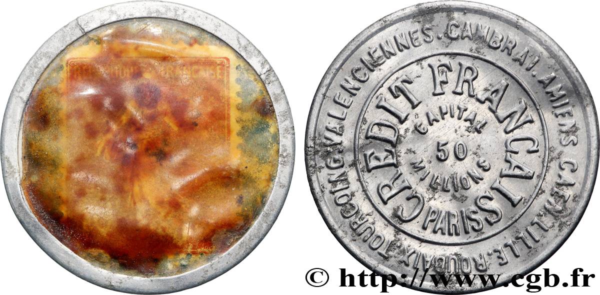 CRÉDIT FRANÇAIS Timbre 10 Centimes TTB