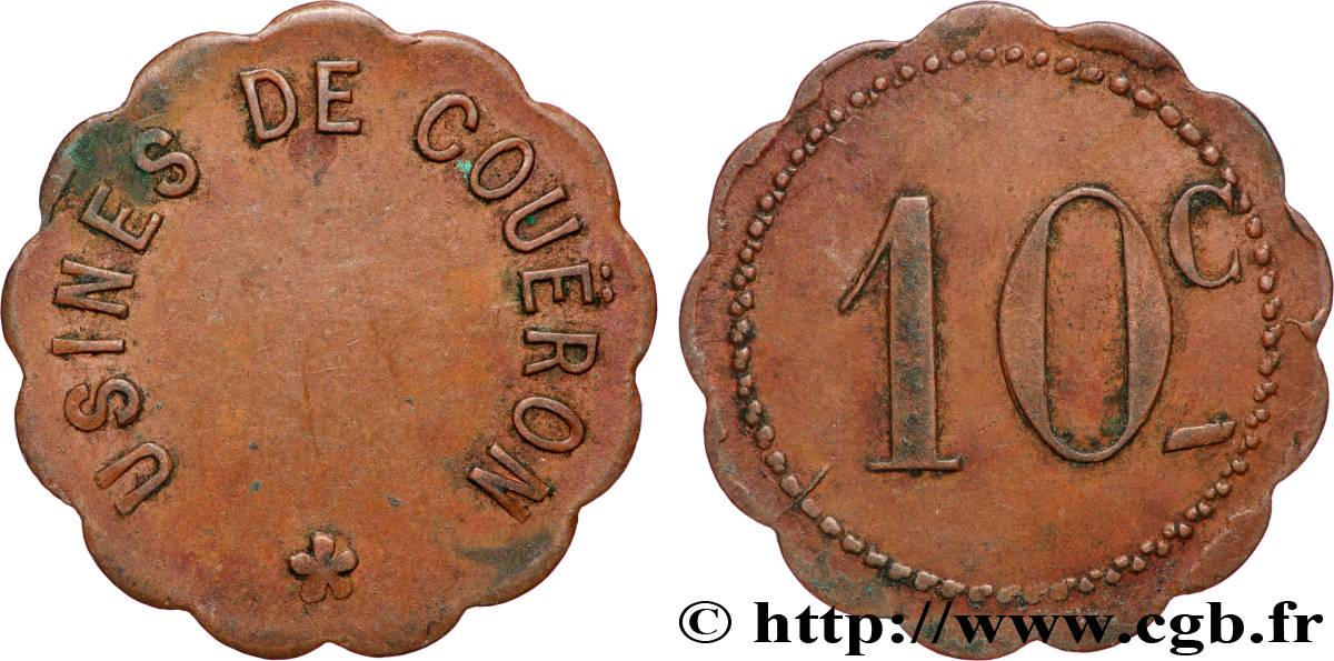 USINES DE COUERON 10 Centimes Usines de Couéron BB