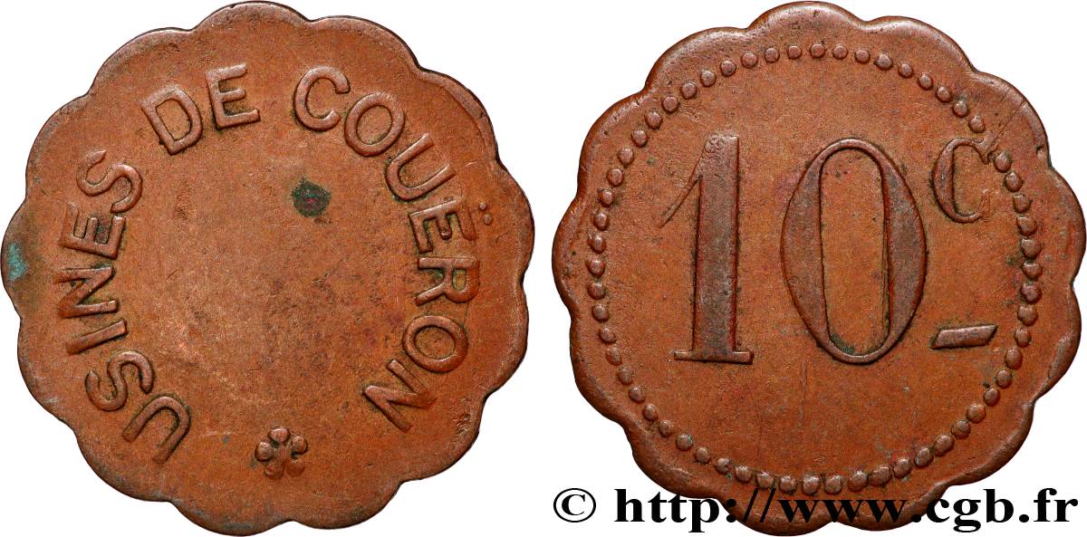USINES DE COUERON 10 Centimes Usines de Couéron XF